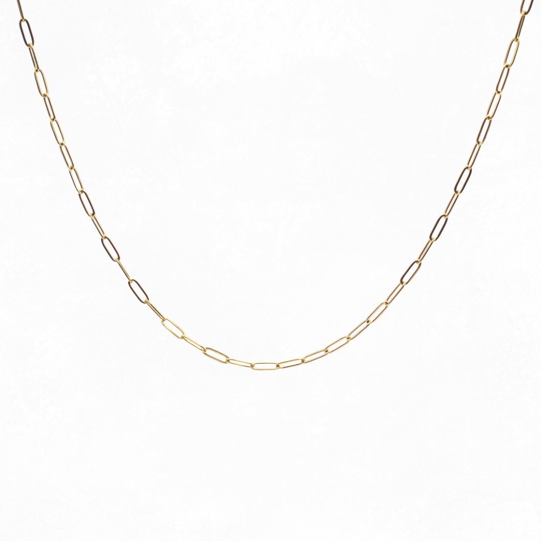 Gold Storyline Necklace  on white background 