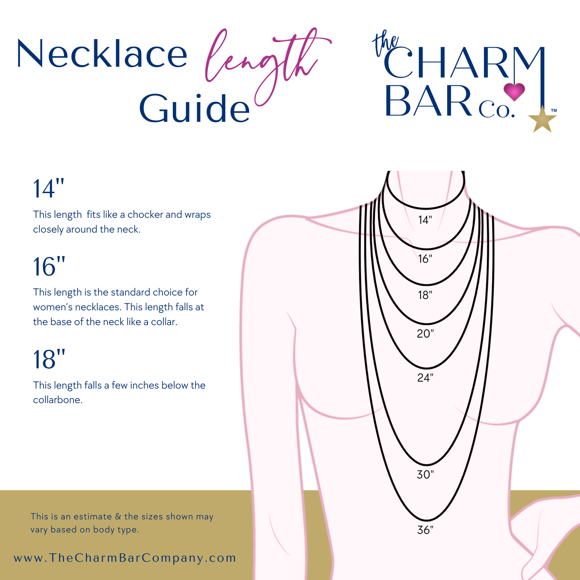 Necklace lengths