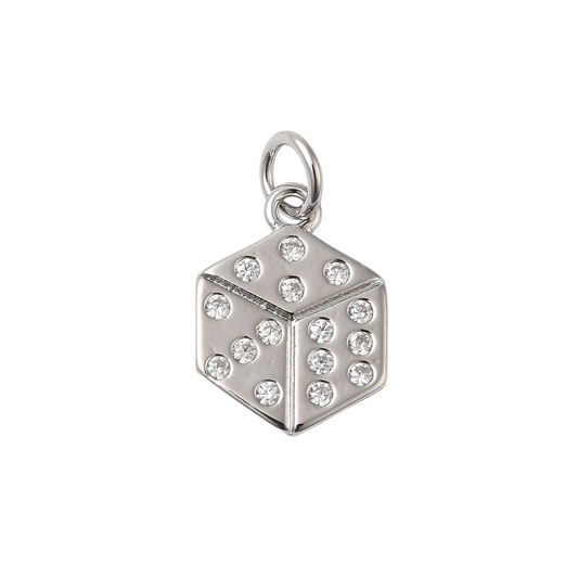 Silver Roll The Dice Charm