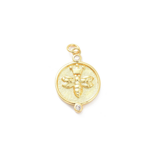 Gold Busy Bee Charm