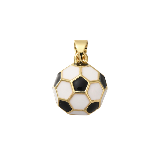 Gold Soccer Ball Charm