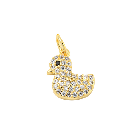 Gold Rubber Duck Charm