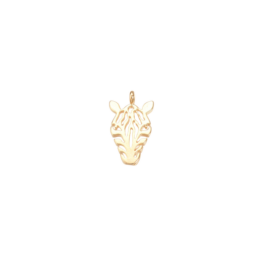 Gold Zebra Charm