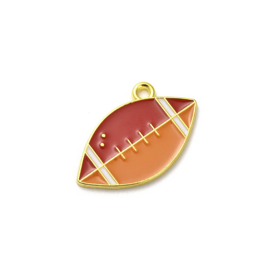 Gold Rugby Charm