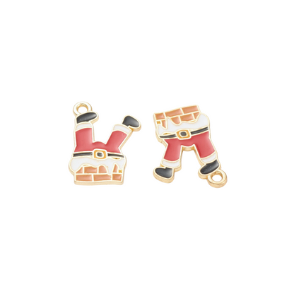 Front of two Gold Stuck in the Chimney Charm