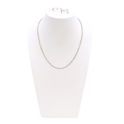Front view of the Silver Ruth Necklace on CB Bust