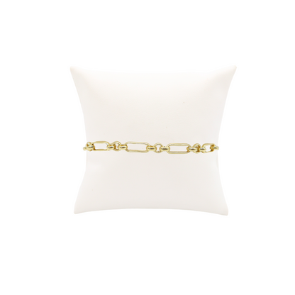 Front view of the Gold Anna Charm Bracelet