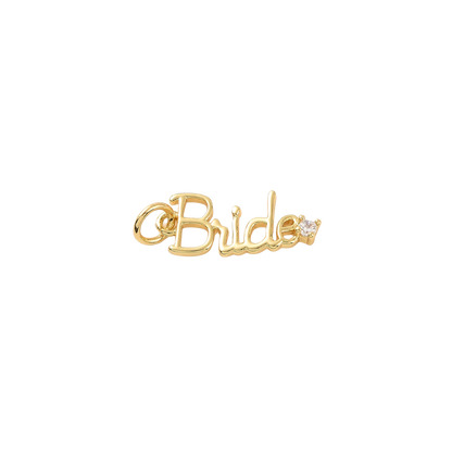 Gold Minimalistic "Bride" Charm