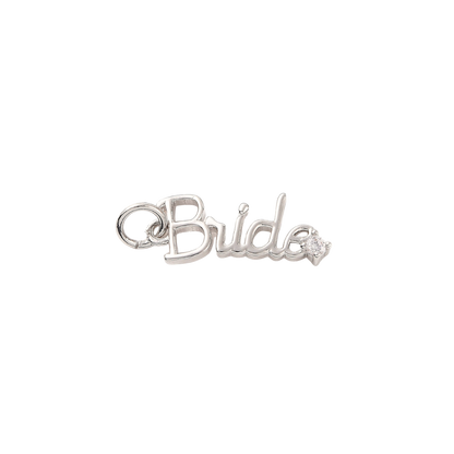 Silver Minimalistic "Bride" Charm