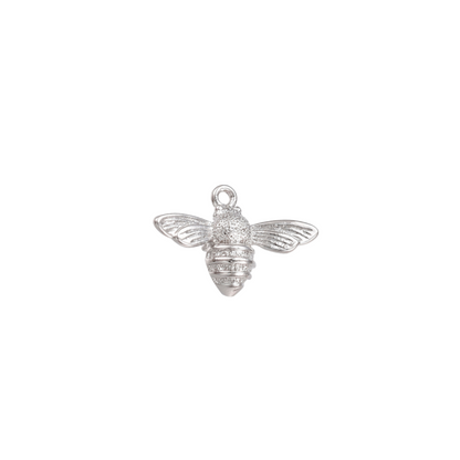 Silver Bumble Bee Charm