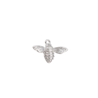 Silver Bumble Bee Charm
