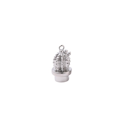 Silver Small Cactus Charm