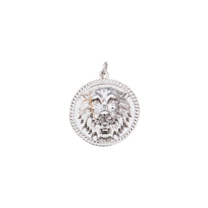 Silver Let Me Hear You Roar Lion Charm