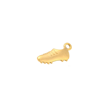 Front view of the Gold Cleat Charm