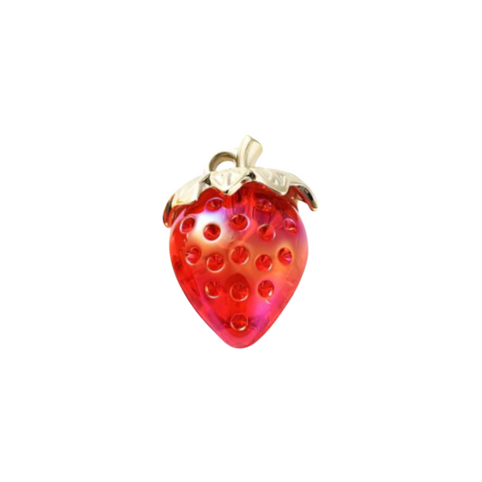 Gold Large Lanyard Strawberry Charm