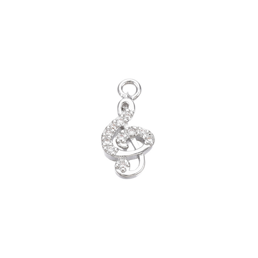 Silver Treble Clef Charm