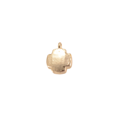 Gold Brushed Cross Charm