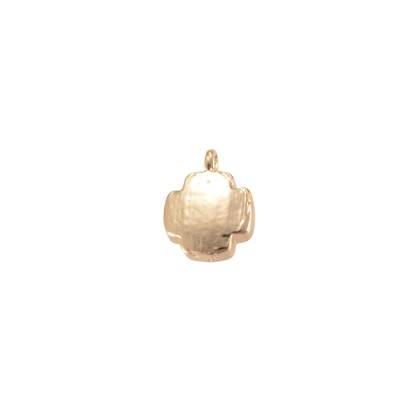 Gold Brushed Cross Charm