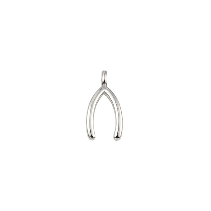 Silver Wishbone Charm