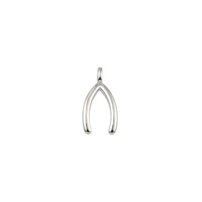 Silver Wishbone Charm