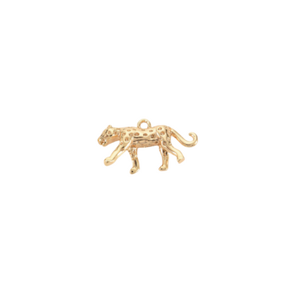 Gold Cheetah Charm