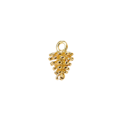 Gold Pine Cone Charm