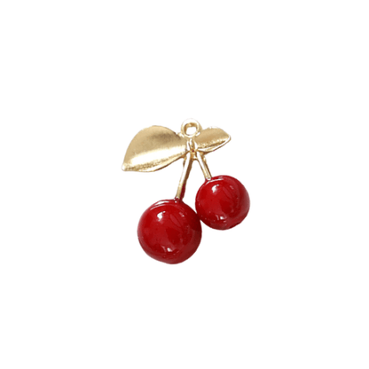 Front view of the Gold Cherry Bomb Charm