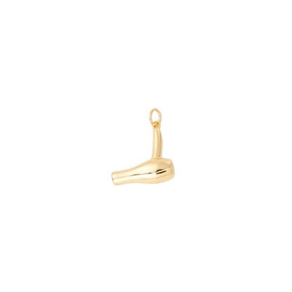 Transparent view of the Gold Blowdryer Charm