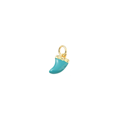 Transparent view of the Gold Chili Pepper Charms | Assorted | Blue