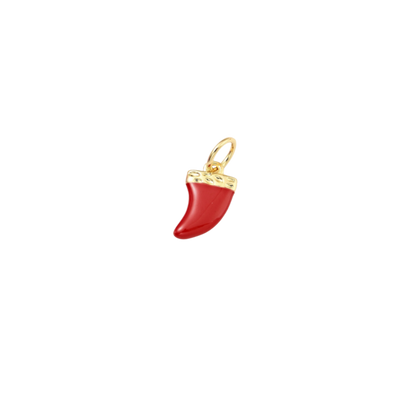 Transparent view of the Gold Chili Pepper Charms | Assorted | Red