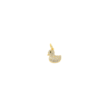 Transparent view of the Gold Rubber Duck Charm