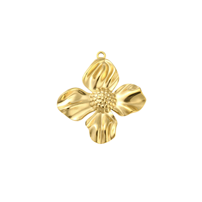 Transparent view of the Gold Dogwood Charm