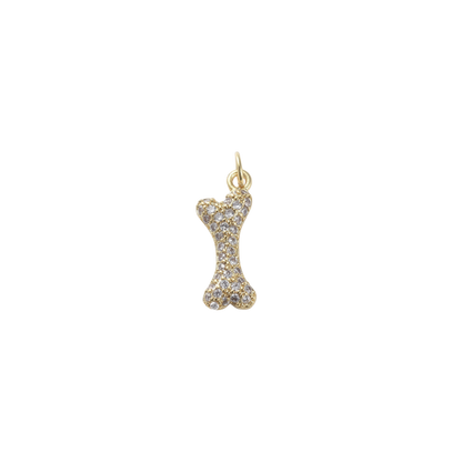 Transparent view of the Gold "Give a Dog a Bone" Charm