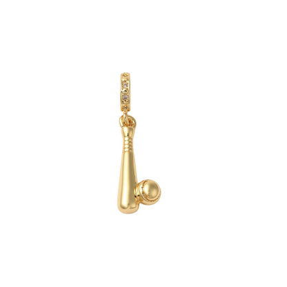 Transparent view of the Gold Home Run Charm