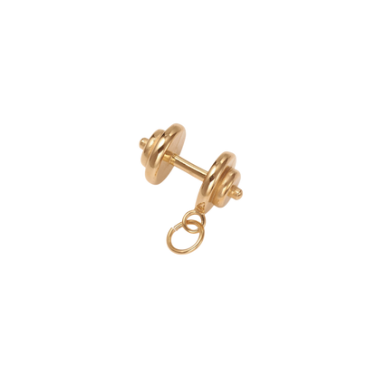 Transparent view of the Gold Dumbbell Charm