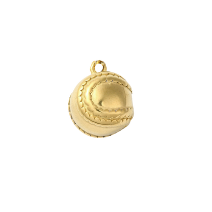 Transparent view of the Gold Baseball Charm
