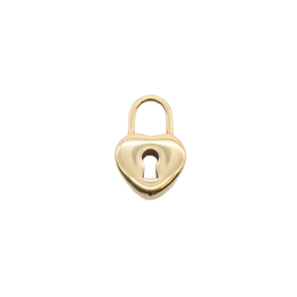 Gold Heart Locket Charm