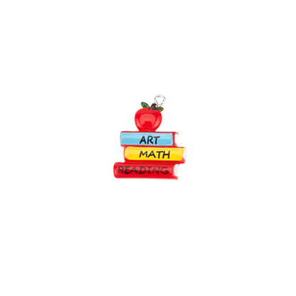 Art, Math & Reading Books Lanyard Charm