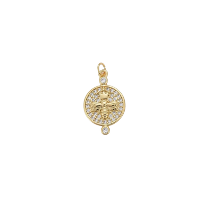 Gold Queen Bee Charm