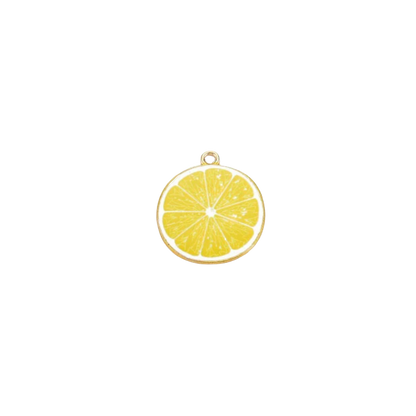 Gold Lemon Slice Charm