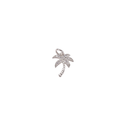 Silver Palm Tree Charm