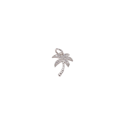 Silver Palm Tree Charm