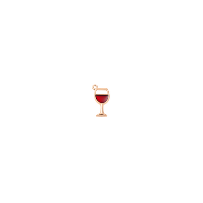 Gold Wine O'Clock Charm