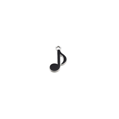 Silver Music Note Charm