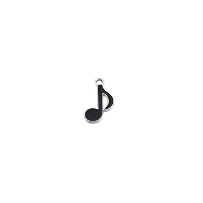 Silver Music Note Charm