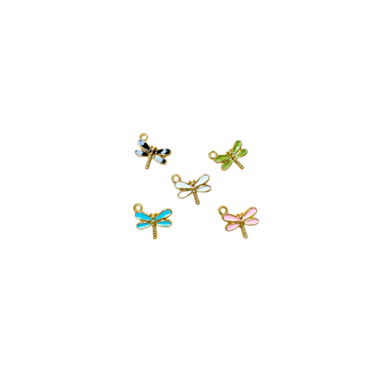Gold Dragonfly Charm