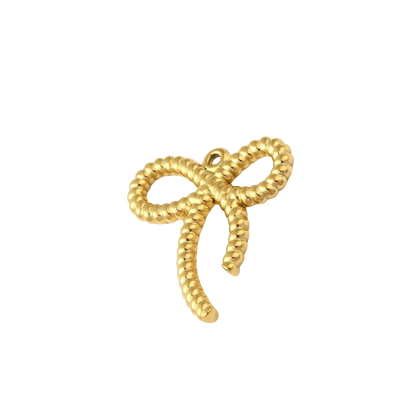 Gold Braided Bow Charm