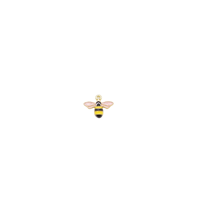 Gold & Pink Bumble Bee Charm