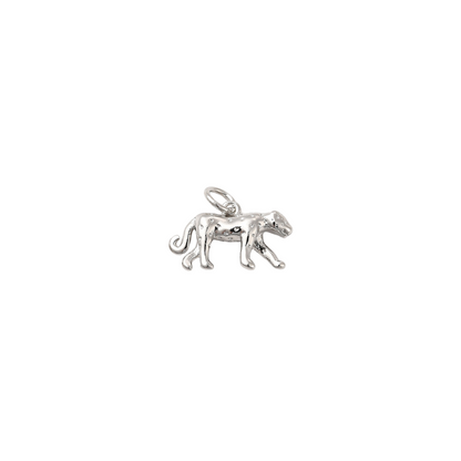 Silver Cheetah Charm