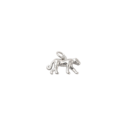 Silver Cheetah Charm